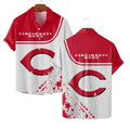 Cincinnati Reds Bold Legacy Hawaiian - Adult & Kids T-Shirts, Sweatshirts & Hoodies apparel design preview 1