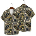 Milwaukee Brewers Tribal Patchwork Hawaiian - Adult & Kids T-Shirts, Sweatshirts & Hoodies apparel design preview 1