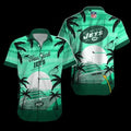 Personalized New York Jets Cruise Sunset Hawaiian - Adult & Kids T-Shirts, Sweatshirts & Hoodies apparel design preview 1