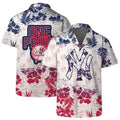 New York Yankees One Pride Floral Hawaiian - Adult & Kids T-Shirts, Sweatshirts & Hoodies apparel design preview 1
