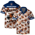 Houston Astros Tropical Palm Sunset Hawaiian - Adult & Kids T-Shirts, Sweatshirts & Hoodies apparel design preview 1