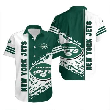 Personalized New York Jets Action Burst Hawaiian - Adult & Kids T-Shirts, Sweatshirts & Hoodies apparel design preview 1