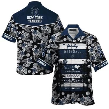 New York Yankees Family Values Hawaiian - Adult & Kids T-Shirts, Sweatshirts & Hoodies apparel design preview 1