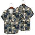 Tampa Bay Rays Patchwork Heritage Hawaiian - Adult & Kids T-Shirts, Sweatshirts & Hoodies apparel design preview 1