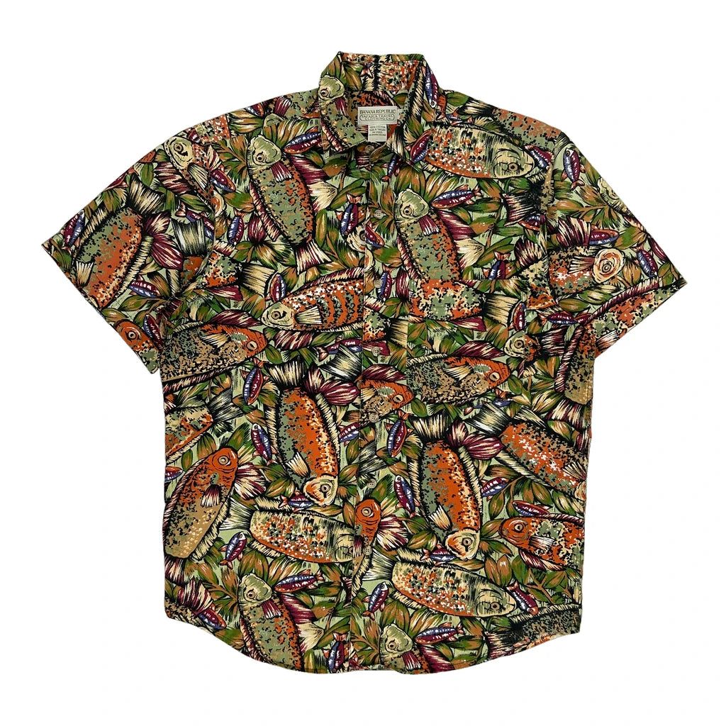 Banana Republic Hawaiian XS Multicoloured Cotton - Adult & Kids T-Shirts, Sweatshirts & Hoodies apparel design preview 1