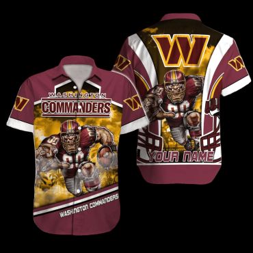 Personalized Washington Commanders Game Day Hawaiian - Adult & Kids T-Shirts, Sweatshirts & Hoodies apparel design preview 1