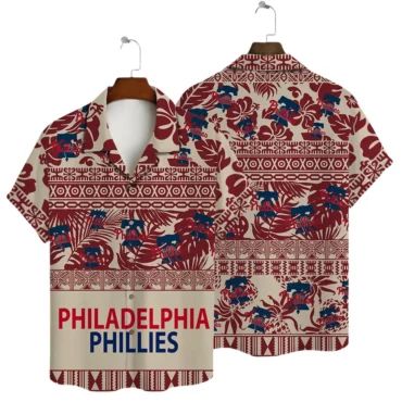 Philadelphia Phillies Tropical Floral Hawaiian - Adult & Kids T-Shirts, Sweatshirts & Hoodies apparel design preview 1