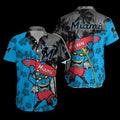 Miami Marlins Tiki Surf Hawaiian - Adult & Kids T-Shirts, Sweatshirts & Hoodies apparel design preview 1