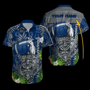 Personalized Indianapolis Colts Palm Paradise Aloha - Adult & Kids T-Shirts, Sweatshirts & Hoodies apparel design preview 1