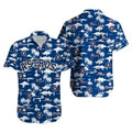 Houston Astros Blue Palm Paradise Hawaiian - Adult & Kids T-Shirts, Sweatshirts & Hoodies apparel design preview 1