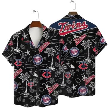 Minnesota Twins Tropical Spirit Hawaiian - Adult & Kids T-Shirts, Sweatshirts & Hoodies apparel design preview 1