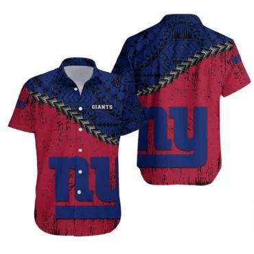 New York Giants Tribal Pride Hawaiian - Adult & Kids T-Shirts, Sweatshirts & Hoodies apparel design preview 1