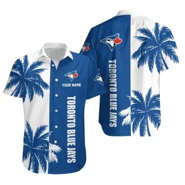 Toronto Blue Jays Tropical Breeze Hawaiian - Adult & Kids T-Shirts, Sweatshirts & Hoodies apparel design preview 1