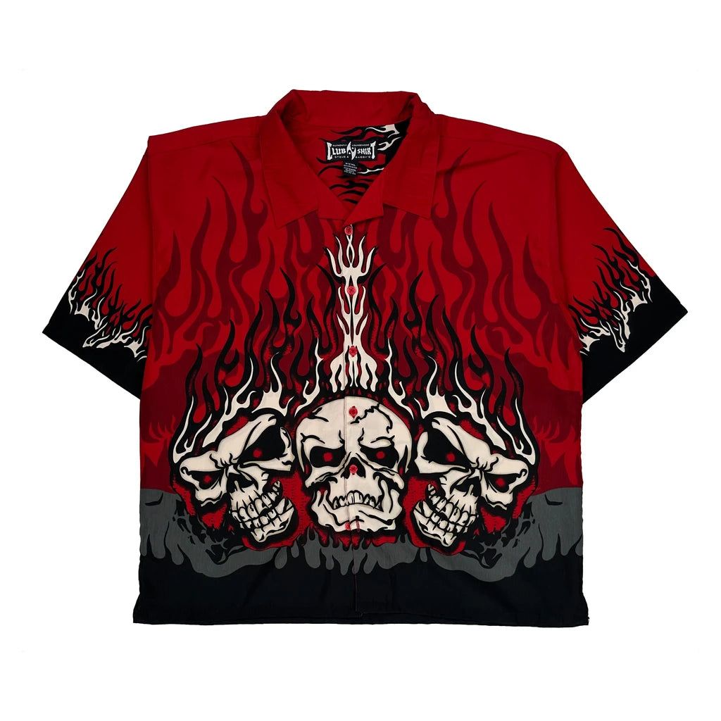 Y2K Steve Barry Graphic Hawaiian 3XL Red Polyester - Adult & Kids T-Shirts, Sweatshirts & Hoodies apparel design preview 1