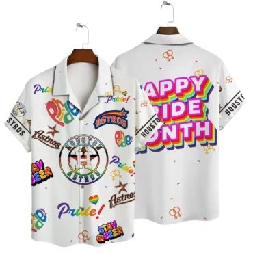 Houston Astros Pride Celebration Hawaiian - Adult & Kids T-Shirts, Sweatshirts & Hoodies apparel design preview 1
