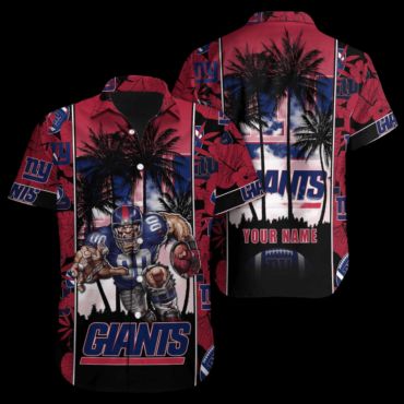 Personalized New York Giants Sunset Blitz Hawaiian - Adult & Kids T-Shirts, Sweatshirts & Hoodies apparel design preview 1