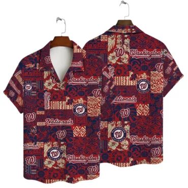 Washington Nationals Tropical Escape Hawaiian - Adult & Kids T-Shirts, Sweatshirts & Hoodies apparel design preview 1