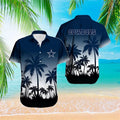 Dallas Cowboys Hawaiian with Palm Silhouette Design - Adult & Kids T-Shirts, Sweatshirts & Hoodies apparel design preview 1