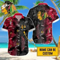 Chicago Blackhawks Tropical Noir Custom Hawaiian - Adult & Kids T-Shirts, Sweatshirts & Hoodies apparel design preview 1