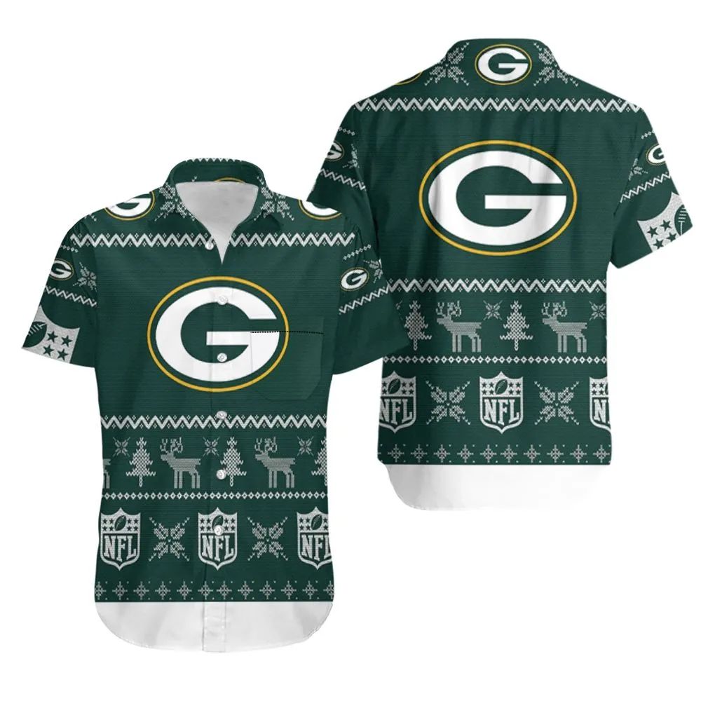 Green Bay Packers Winter Hawaiian Knit 816518 - Adult & Kids T-Shirts, Sweatshirts & Hoodies apparel design preview 1