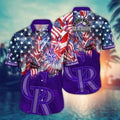 Colorado Rockies Fireworks Celebration Hawaiian - Adult & Kids T-Shirts, Sweatshirts & Hoodies apparel design preview 1