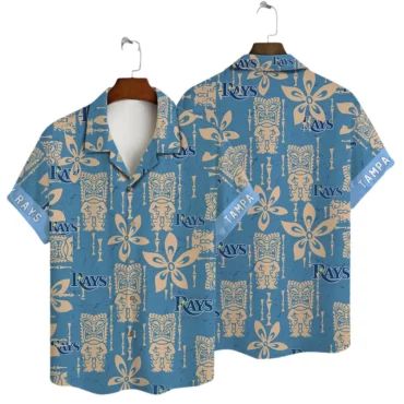 Tampa Bay Rays Tiki Icon Hawaiian - Adult & Kids T-Shirts, Sweatshirts & Hoodies apparel design preview 1