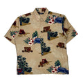 Puritan Floral Hawaiian Large Beige Viscose - Adult & Kids T-Shirts, Sweatshirts & Hoodies apparel design preview 1