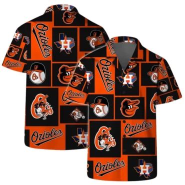 Baltimore Orioles Lone Star Spirit Hawaiian - Adult & Kids T-Shirts, Sweatshirts & Hoodies apparel design preview 1