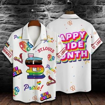 St. Louis Cardinals Pride Celebration Hawaiian - Adult & Kids T-Shirts, Sweatshirts & Hoodies apparel design preview 1