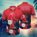 Boston Red Sox Bold Blossom Fade Hawaiian - Adult & Kids T-Shirts, Sweatshirts & Hoodies apparel design preview 1