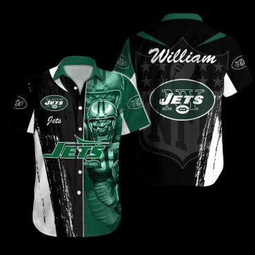 Personalized New York Jets Gridiron Star Hawaiian - Adult & Kids T-Shirts, Sweatshirts & Hoodies apparel design preview 1