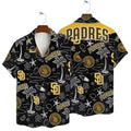 San Diego Padres Coastal Icons Hawaiian - Adult & Kids T-Shirts, Sweatshirts & Hoodies apparel design preview 1