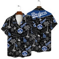 Los Angeles Dodgers Beach Icons Hawaiian - Adult & Kids T-Shirts, Sweatshirts & Hoodies apparel design preview 1