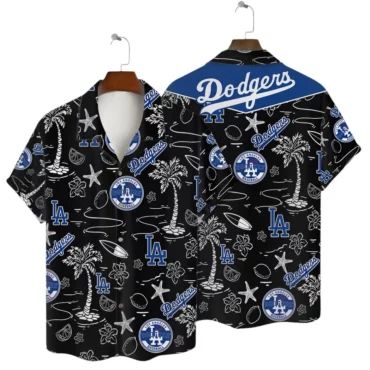 Los Angeles Dodgers Beach Icons Hawaiian - Adult & Kids T-Shirts, Sweatshirts & Hoodies apparel design preview 1