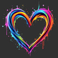 Rainbow Heartbeat - Adult & Kids T-Shirts, Sweatshirts & Hoodies apparel design preview 1