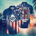Tampa Bay Rays 4th of July Celebration Hawaiian - Adult & Kids T-Shirts, Sweatshirts & Hoodies apparel design preview 1