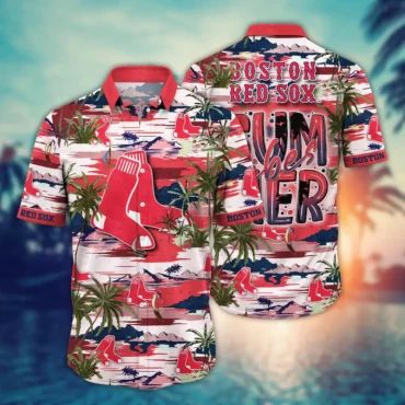 Boston Red Sox Endless Summer Beach Vibes Hawaiian - Adult & Kids T-Shirts, Sweatshirts & Hoodies apparel design preview 1