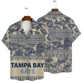 Tampa Bay Rays Tribal Pattern Hawaiian - Adult & Kids T-Shirts, Sweatshirts & Hoodies apparel design preview 1