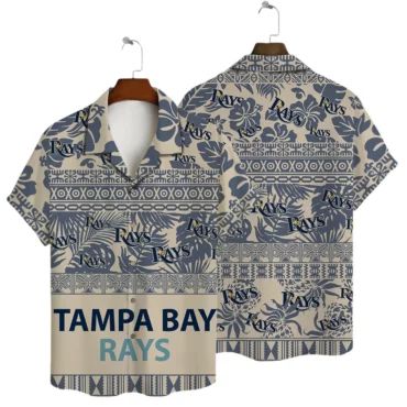 Tampa Bay Rays Tribal Pattern Hawaiian - Adult & Kids T-Shirts, Sweatshirts & Hoodies apparel design preview 1