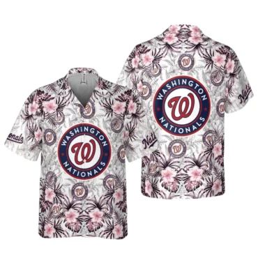 Washington Nationals Coastal Paradise Hawaiian - Adult & Kids T-Shirts, Sweatshirts & Hoodies apparel design preview 1