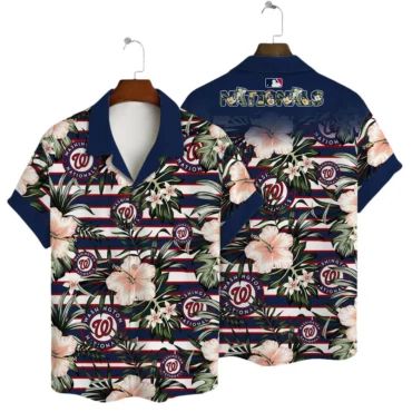 Washington Nationals Paradise Cove Hawaiian - Adult & Kids T-Shirts, Sweatshirts & Hoodies apparel design preview 1