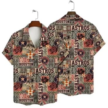 Houston Astros Desert Vibes Hawaiian - Adult & Kids T-Shirts, Sweatshirts & Hoodies apparel design preview 1