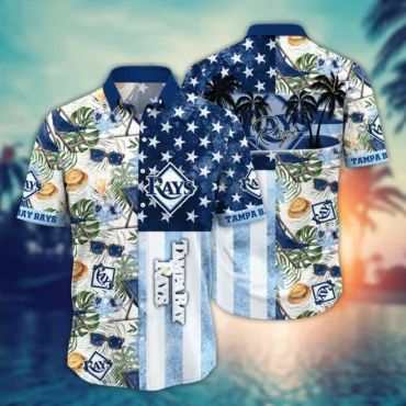 Tampa Bay Rays Stars Tropics Hawaiian - Adult & Kids T-Shirts, Sweatshirts & Hoodies apparel design preview 1