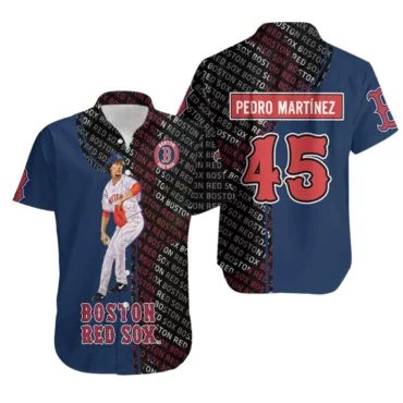 Pedro Martínez Boston Red Sox Legacy Hawaiian - Adult & Kids T-Shirts, Sweatshirts & Hoodies apparel design preview 1