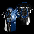 Indianapolis Colts Hawaiian Touchdown Tropics Design - Adult & Kids T-Shirts, Sweatshirts & Hoodies apparel design preview 1