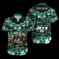 Personalized New York Jets Floral Camo Hawaiian - Adult & Kids T-Shirts, Sweatshirts & Hoodies apparel design preview 1