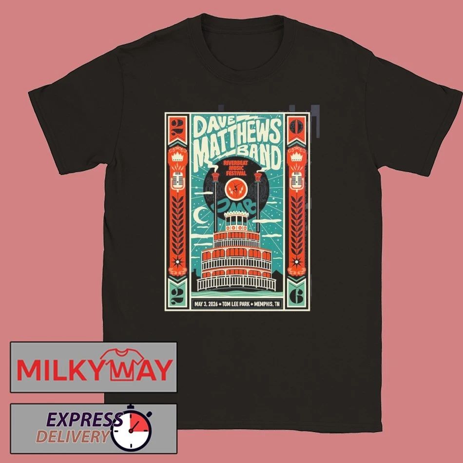 Dave Matthews Band Riverbeat Music Festival 2026 Gig - Adult & Kids T-Shirts, Sweatshirts & Hoodies apparel design preview 1
