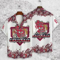 St. Louis Cardinals Floral Diamond Hawaiian - Adult & Kids T-Shirts, Sweatshirts & Hoodies apparel design preview 1