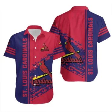 St. Louis Cardinals Dynamic Stripe Hawaiian - Adult & Kids T-Shirts, Sweatshirts & Hoodies apparel design preview 1