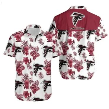 Atlanta Falcons Hibiscus Breeze Hawaiian - Adult & Kids T-Shirts, Sweatshirts & Hoodies apparel design preview 1
